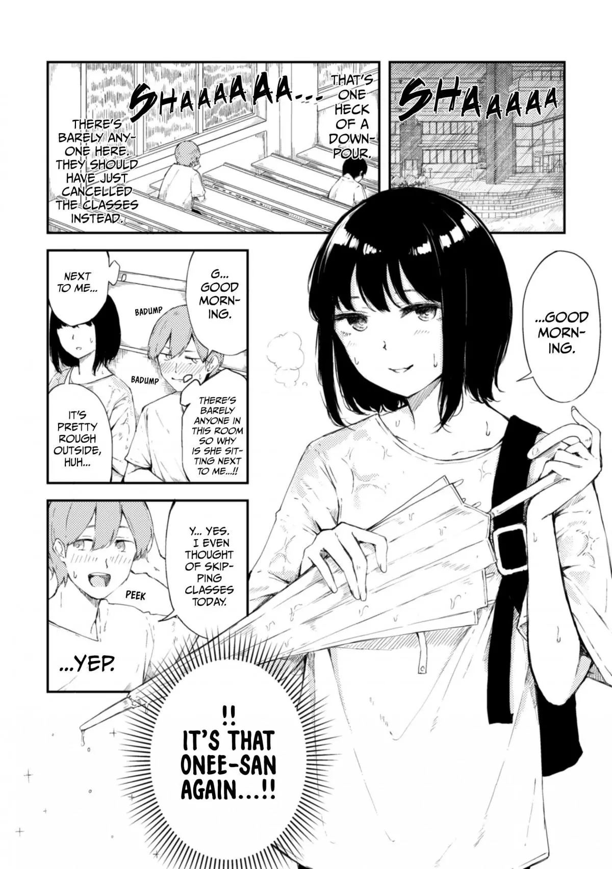 A Story About Getting Tangled Up With A Drunk Onee-san in a Saizeriya - Chapter 4 - Page 1