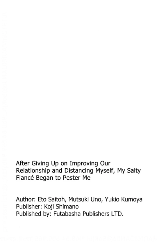 After Giving Up on Improving Our Relationship and Distancing Myself, My Salty Fiance Began to Pester Me (Official) - Chapter 2 - Page 32