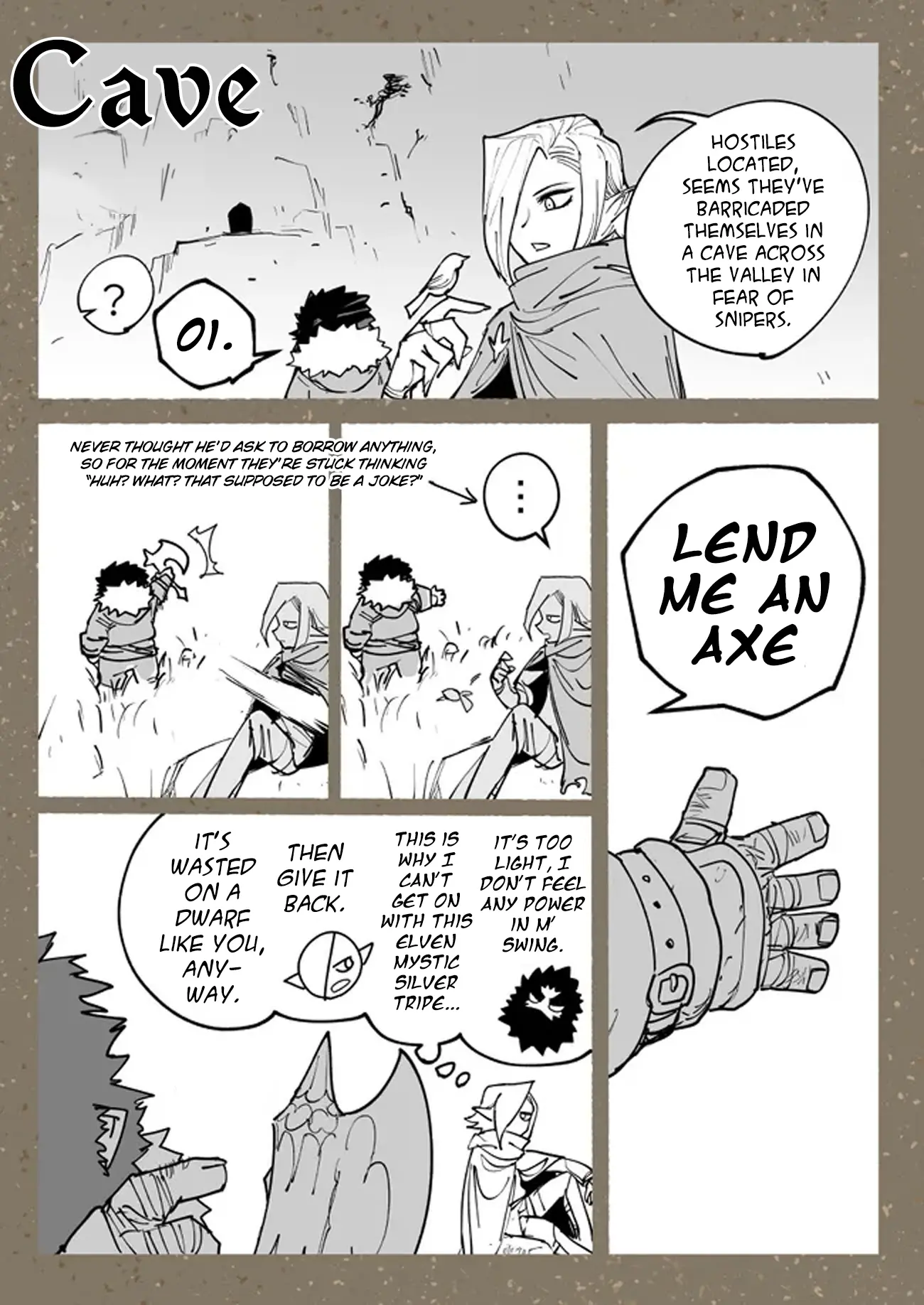 Axe-Wielding Elf And Bow-Wielding Dwarf - Chapter 4 - Page 1