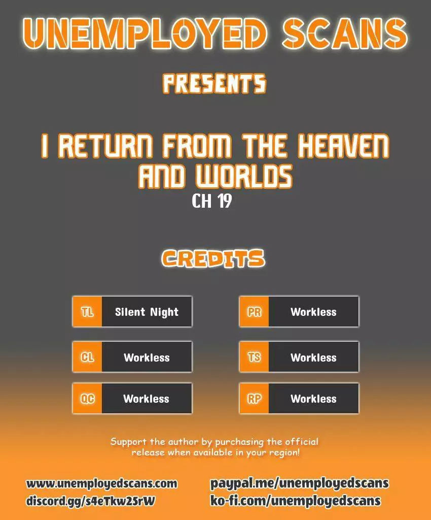 I Return from the Heaven and Worlds - Chapter 19 - Page 1