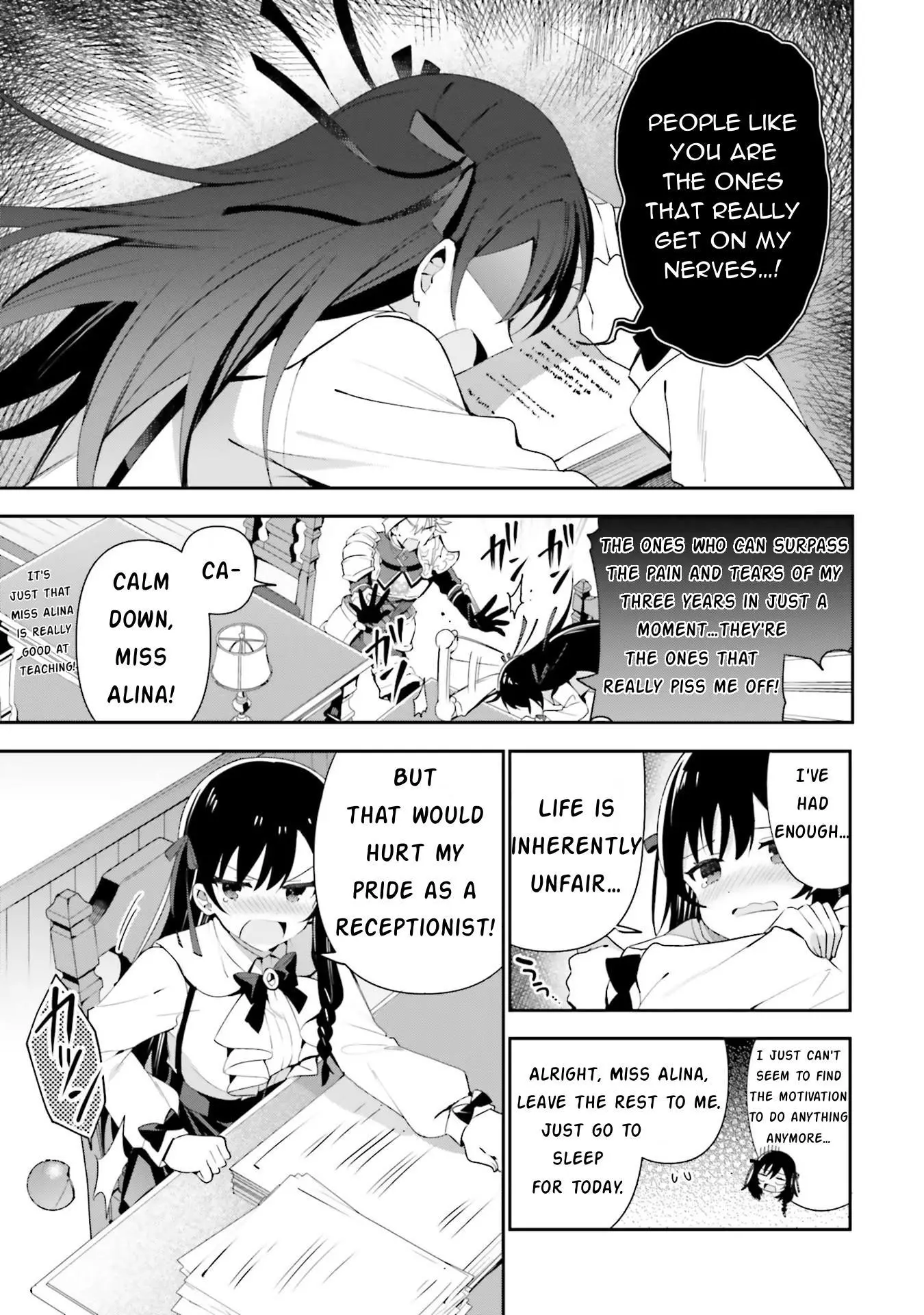I'm The Guild Receptionist, But Since I Don't Want To Work Overtime, I Think I'll Just Solo The Boss - Chapter 7 - Page 13