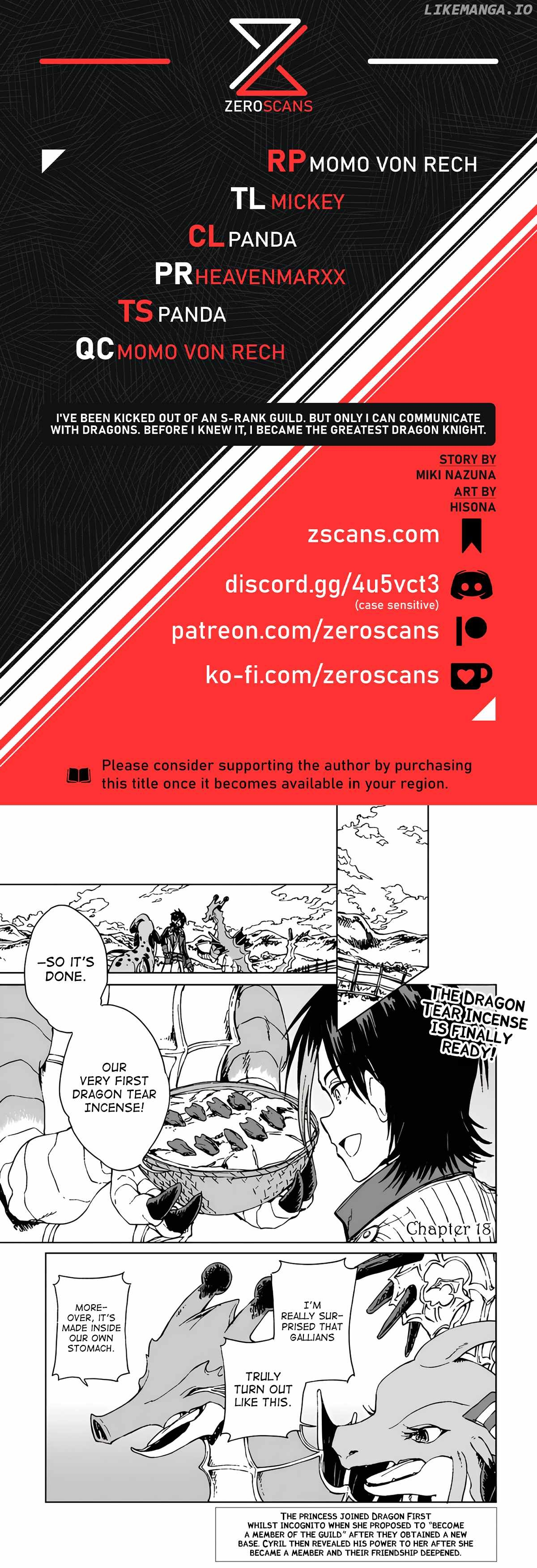 I've Been Kicked Out of an S-Rank Guild. But Only I Can Communicate With Dragons. Before I Knew It, I Became the Greatest Dragon Knight - Chapter 18 - Page 1