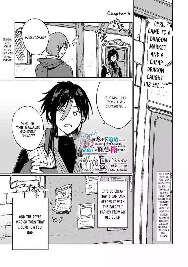 I've Been Kicked Out of an S-Rank Guild. But Only I Can Communicate With Dragons. Before I Knew It, I Became the Greatest Dragon Knight - Chapter 3 - Page 2