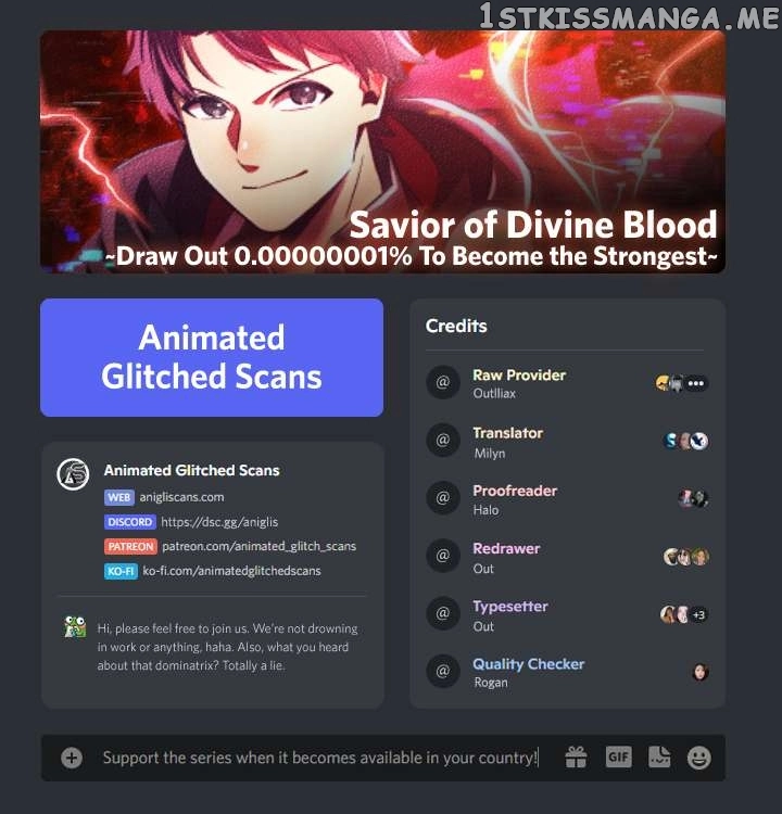 Savior Of Divine Blood ~draw Out 0.00000001% To Become The Strongest~ - Chapter 3 - Page 1