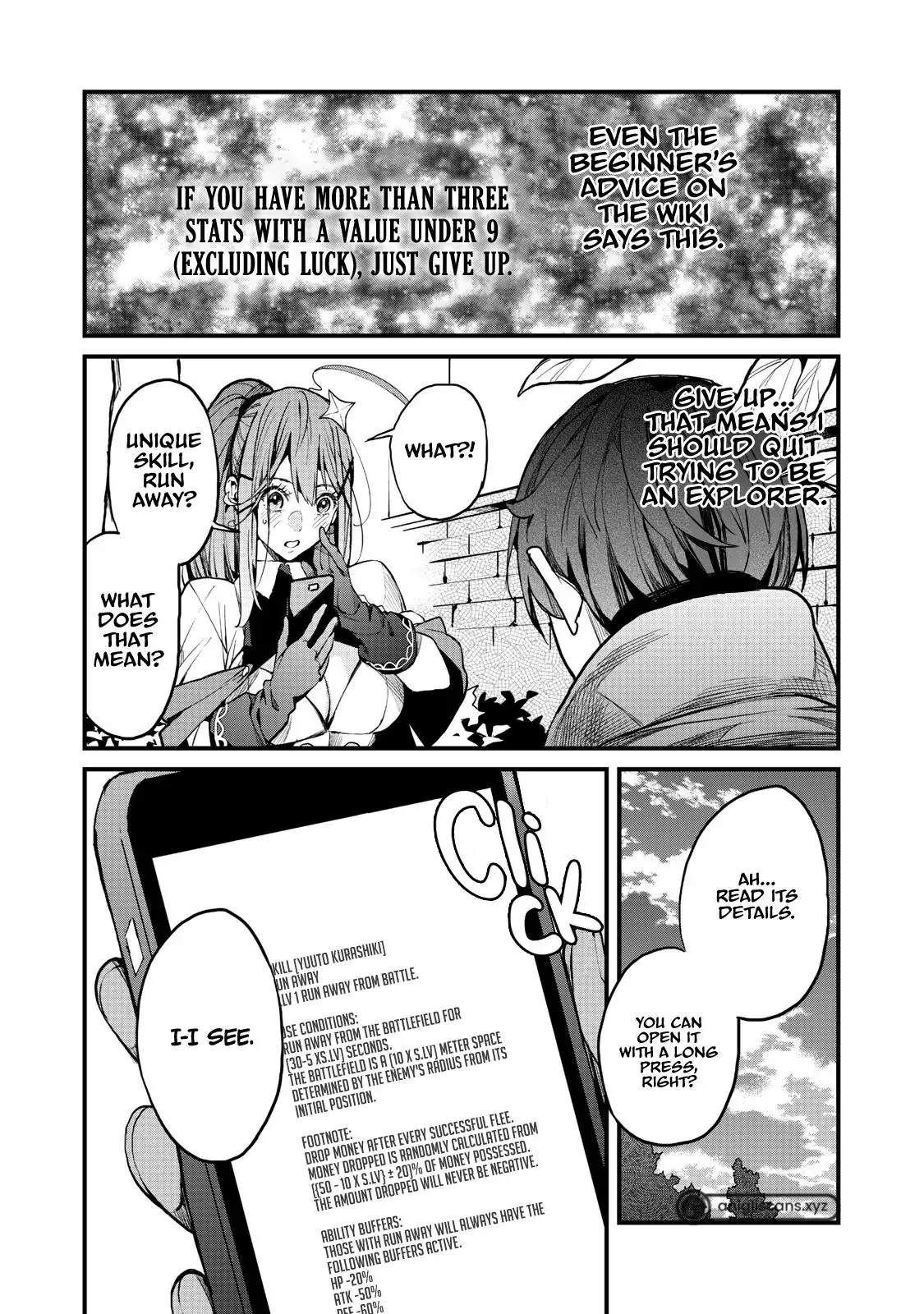 Using the Faulty Skill, "Escape," I Strive to Become the Strongest One Starting from the Utmost Low End of Ability Levels - Chapter 6 - Page 23